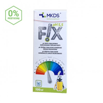 FIX pH 5,5 agrocheminiams tirpalams ruošti, 100 ml